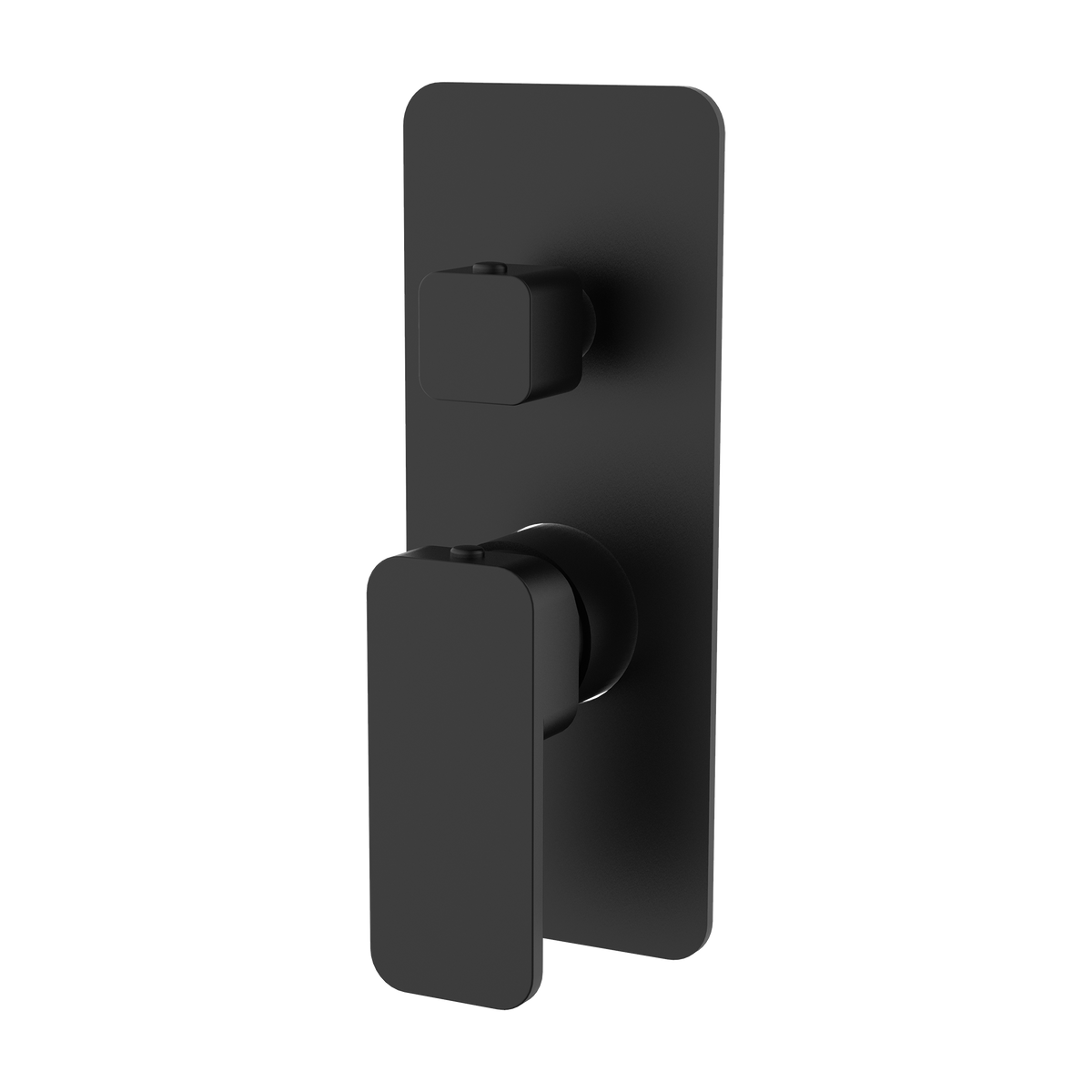 Wall/Shower Mixer W Divertor Trim Kit Matte Black