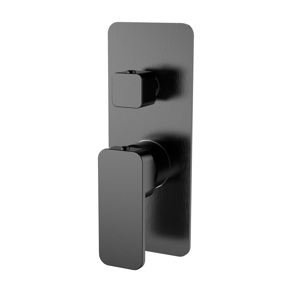 Wall/Shower Mixer W Divertor Trim Kit Brushed Gun Metal