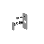 Wall/Shower Mixer W Divertor Trim Kit Brushed Gun Metal