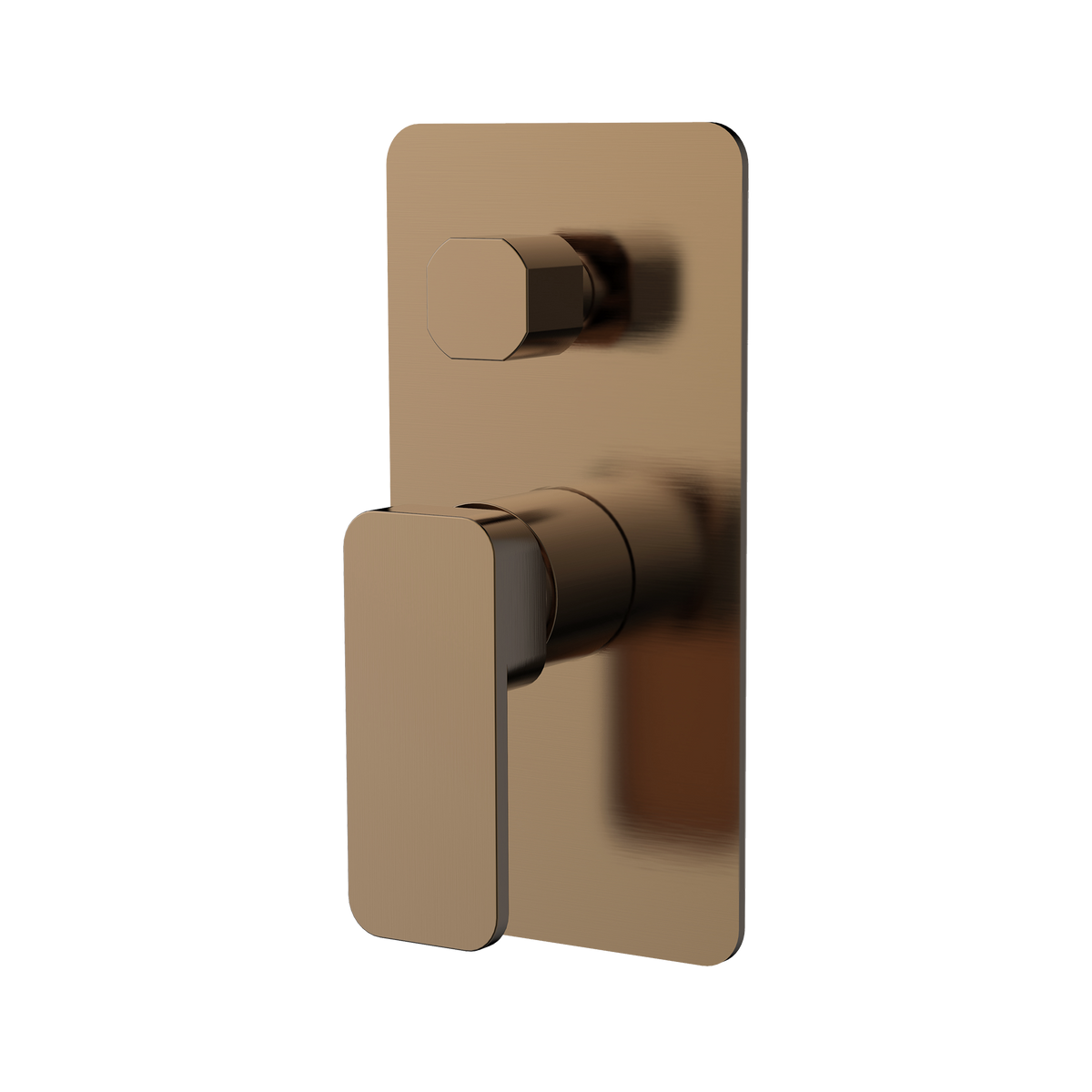 Wall/Shower Mixer W Divertor Trim Kit Brushed Copper