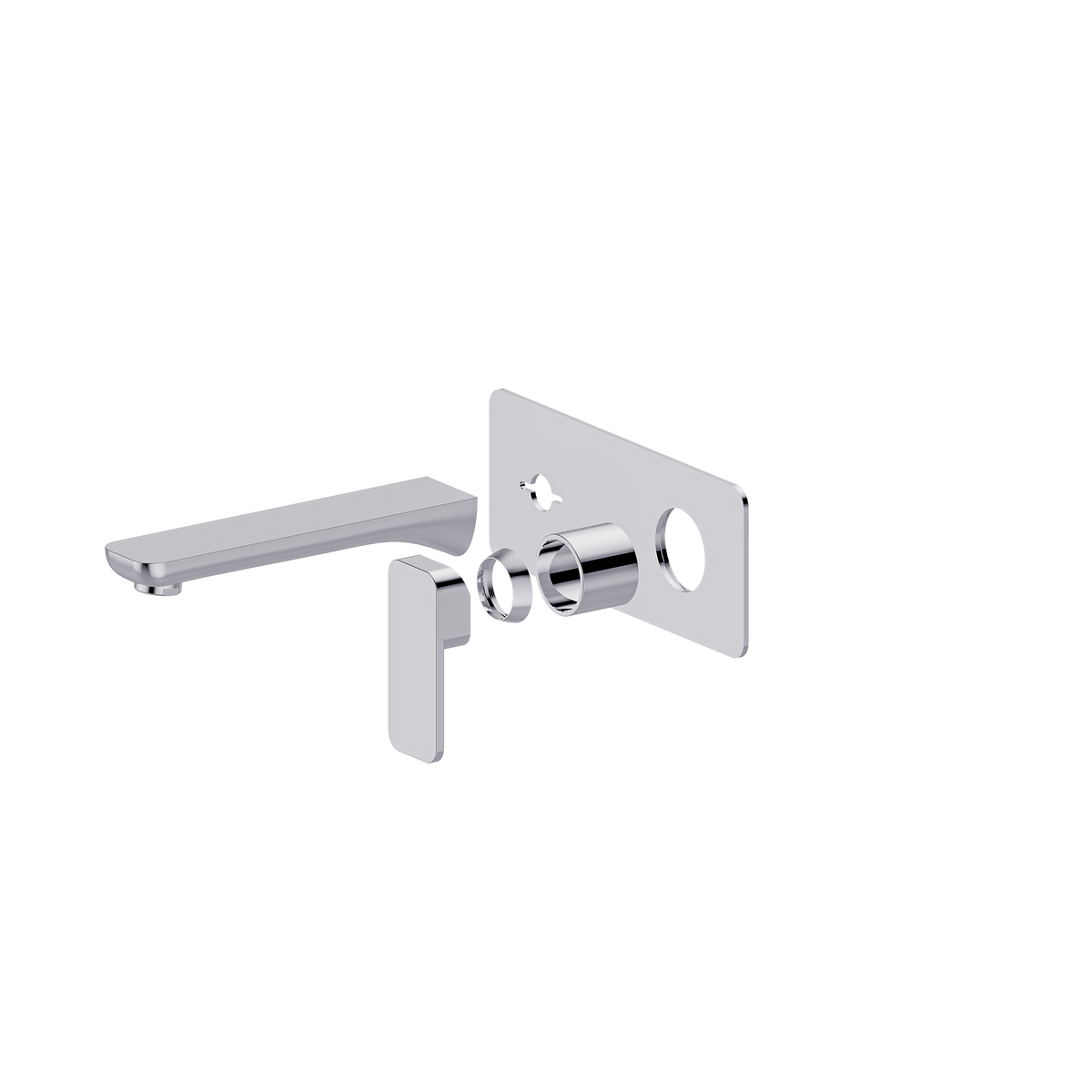 Wall Basin Set 180 Trim Kit Chrome
