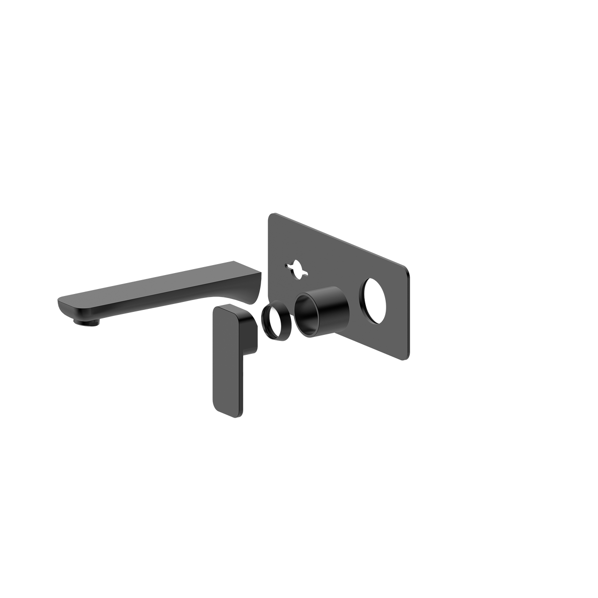 Wall Basin Set 180 Trim Kit Matte Black
