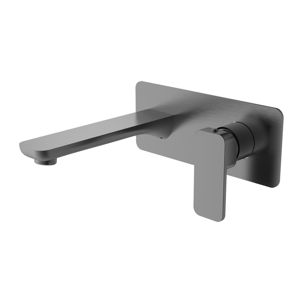Wall Basin Set 180 Trim Kit Brushed Gun Metal