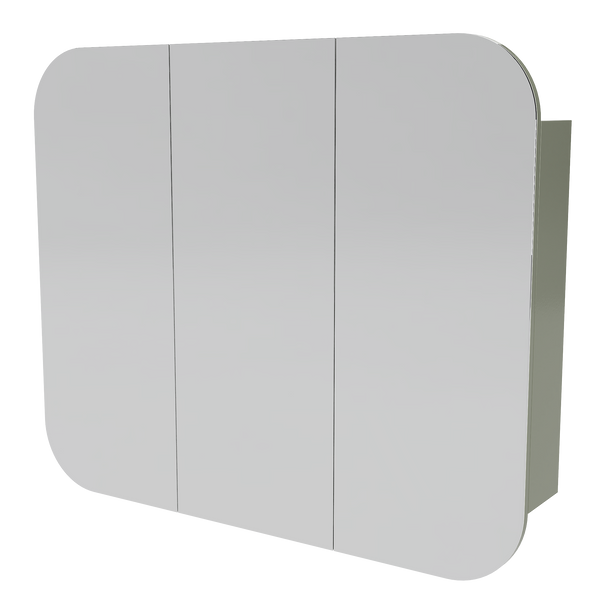 Shave Cabinet 1200 Three Door Gold