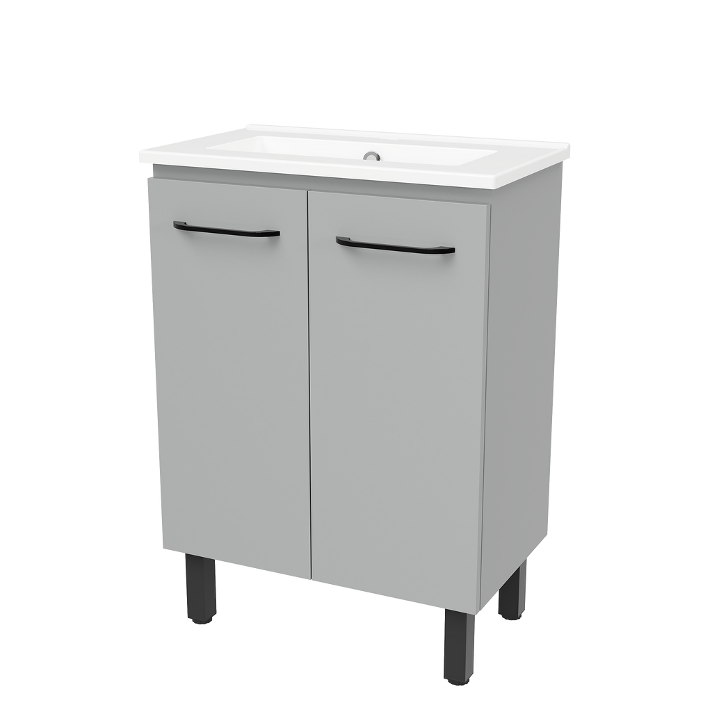 Vanity 600 On Legs Centre Bowl Urban Top