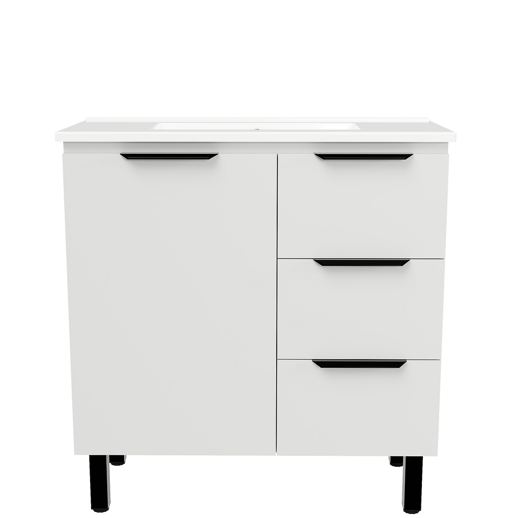 Vanity 800 On Legs Centre Bowl Urban Top