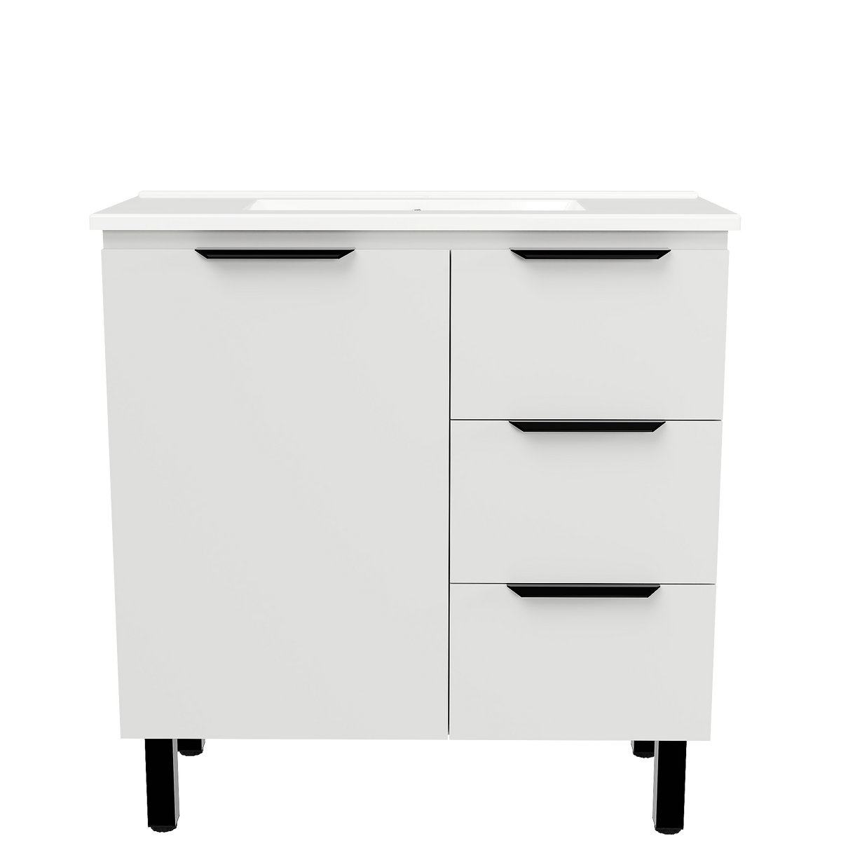 Vanity 800 On Legs Centre Bowl Urban Top