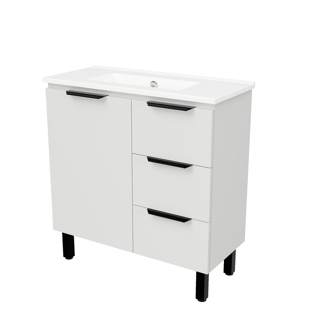 Vanity 800 On Legs Centre Bowl Urban Top