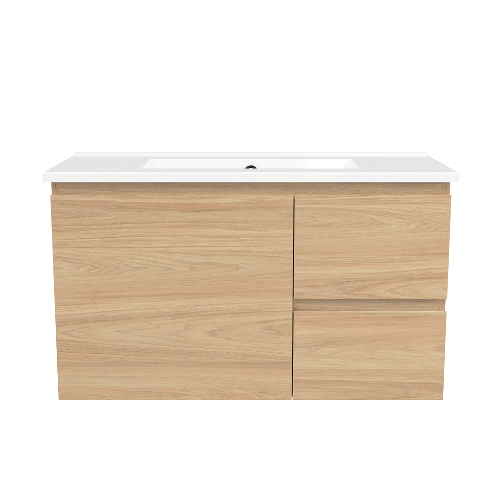 Vanity 800 Wall Hung Centre Bowl Urban Top