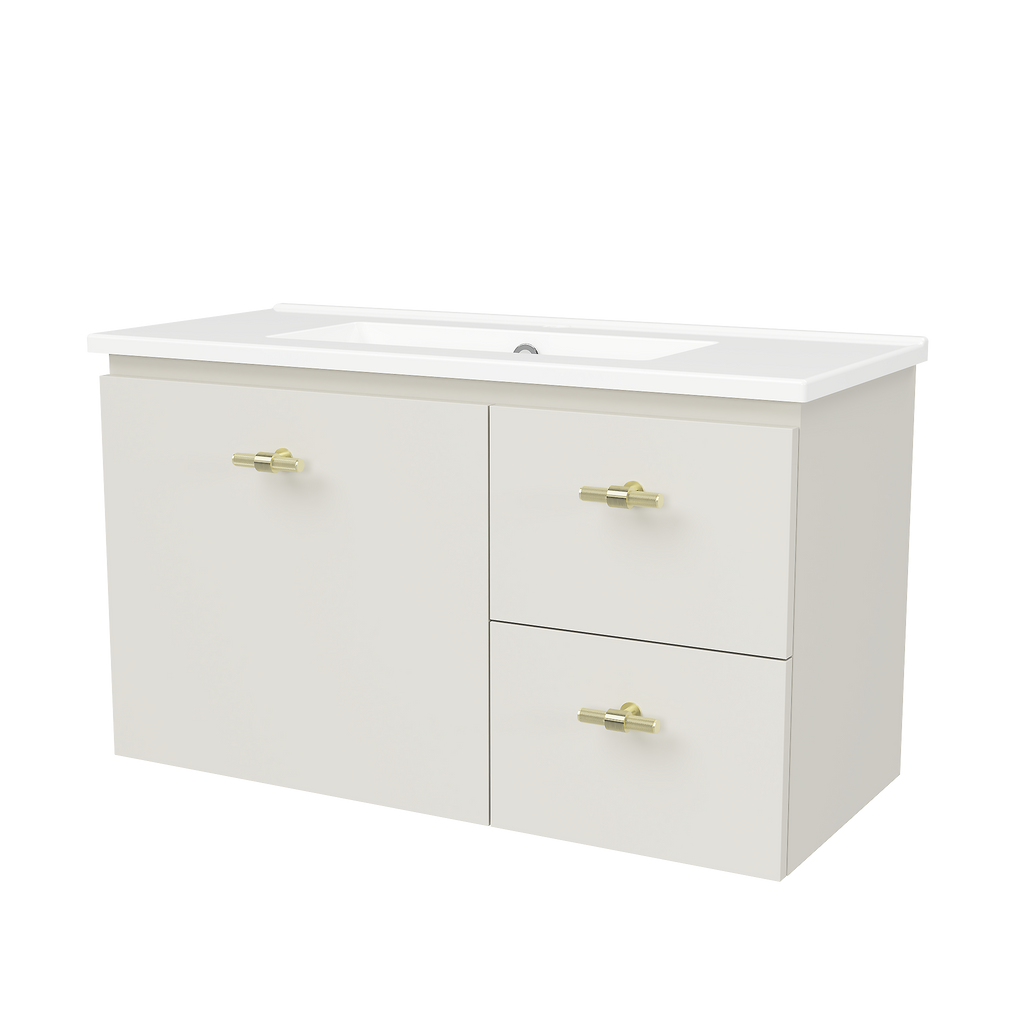 Vanity 800 Wall Hung Centre Bowl Urban Top