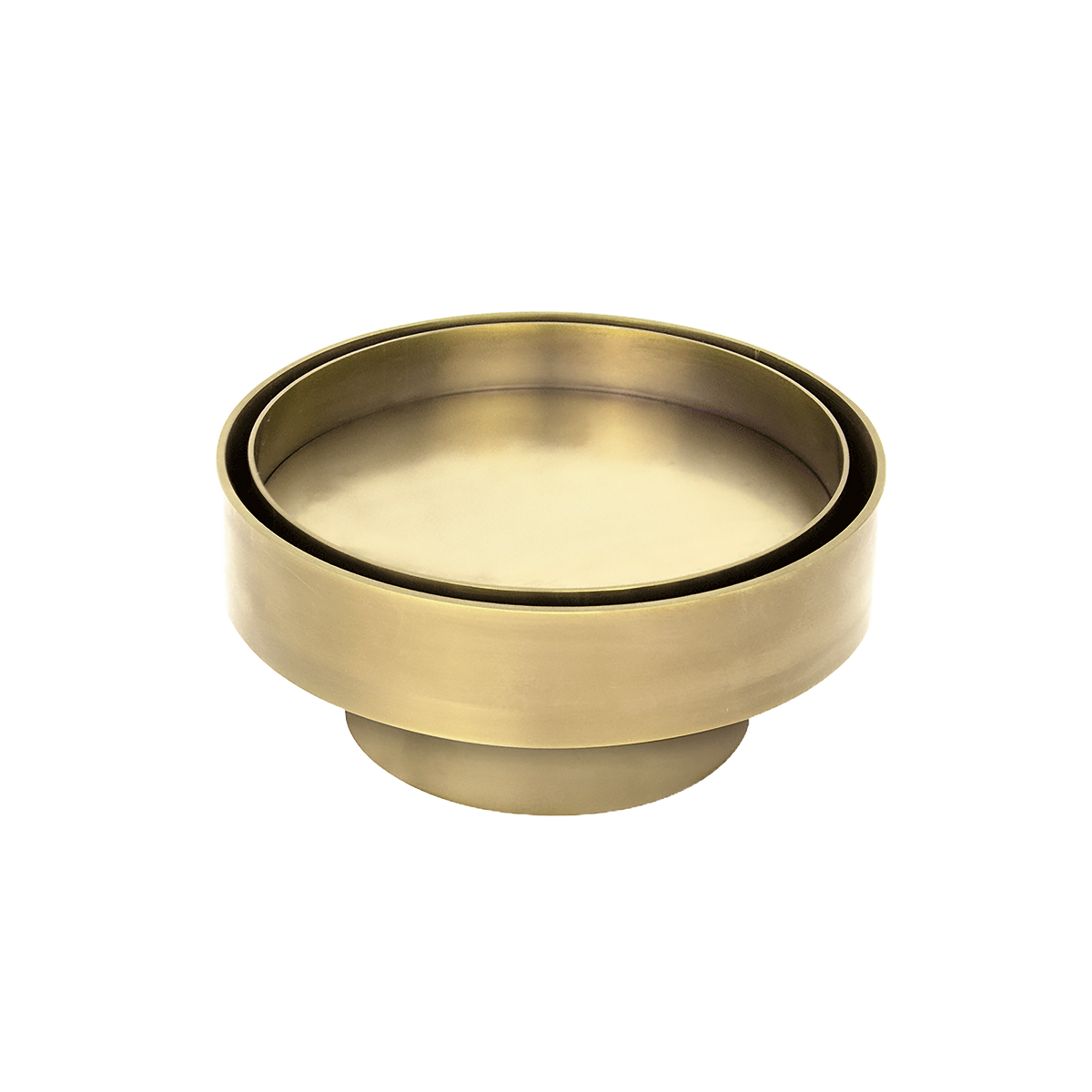 Round Tile Insert 115x75mm Brushed Gold