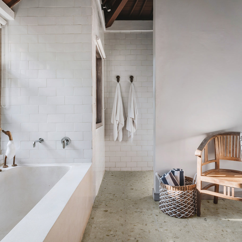 Beige Textured Tile - lifestyle view