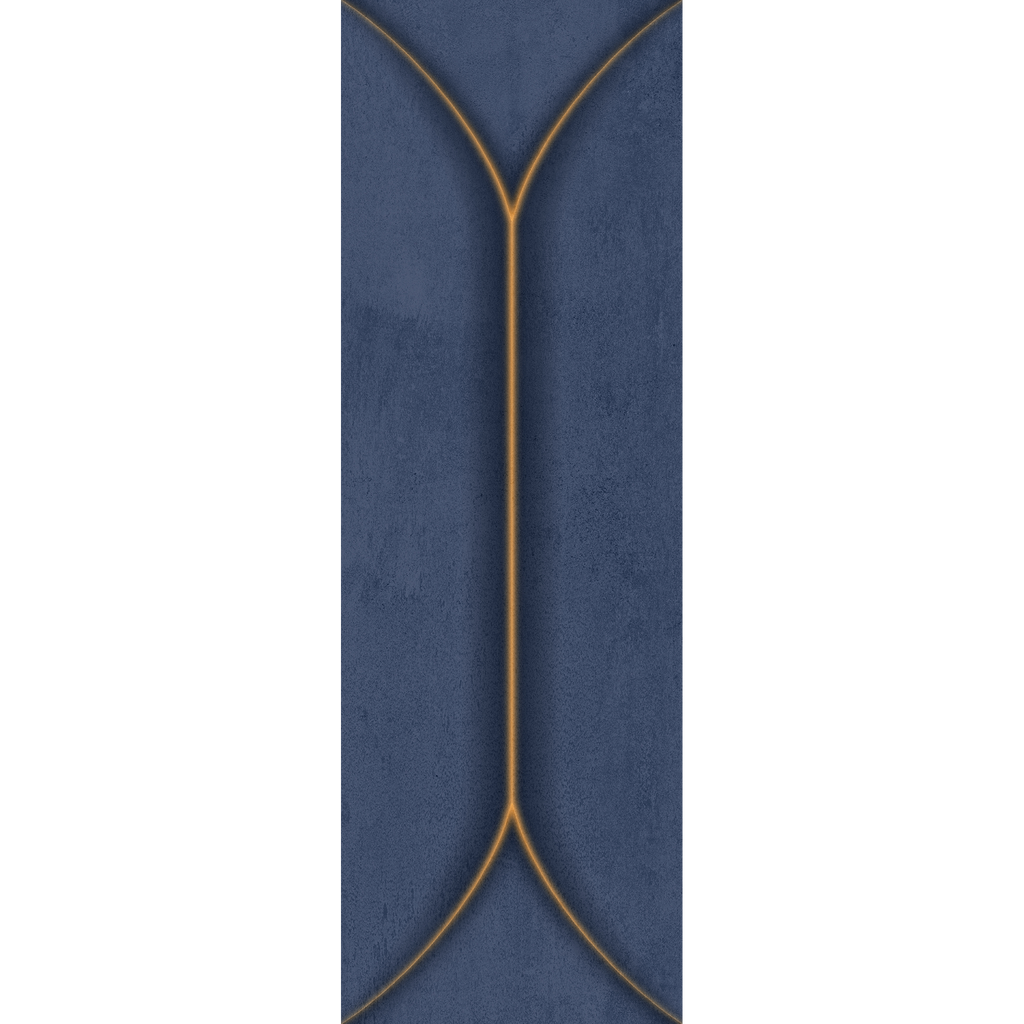 Navy Lines Embossed Gloss Tile