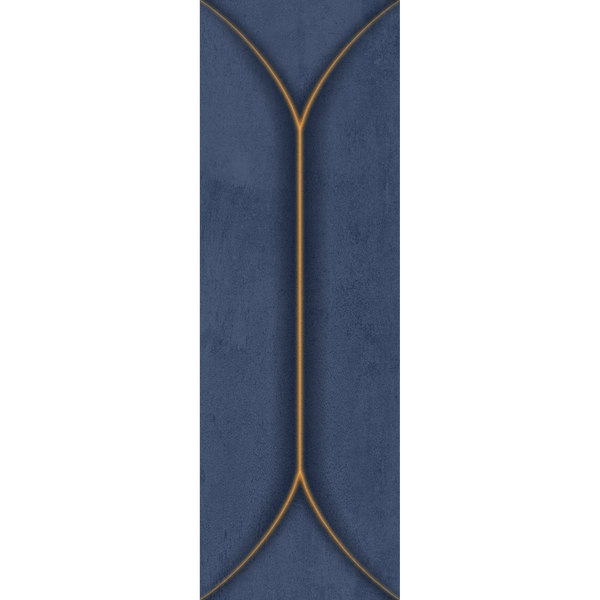 Navy Lines Embossed Gloss Tile