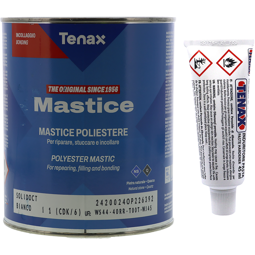 Solid Bianco White Adhesive with Hardener 1L