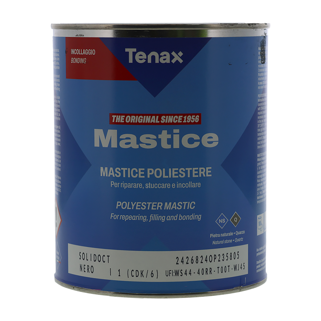 Solid Nero Black Adhesive with Hardener 1L