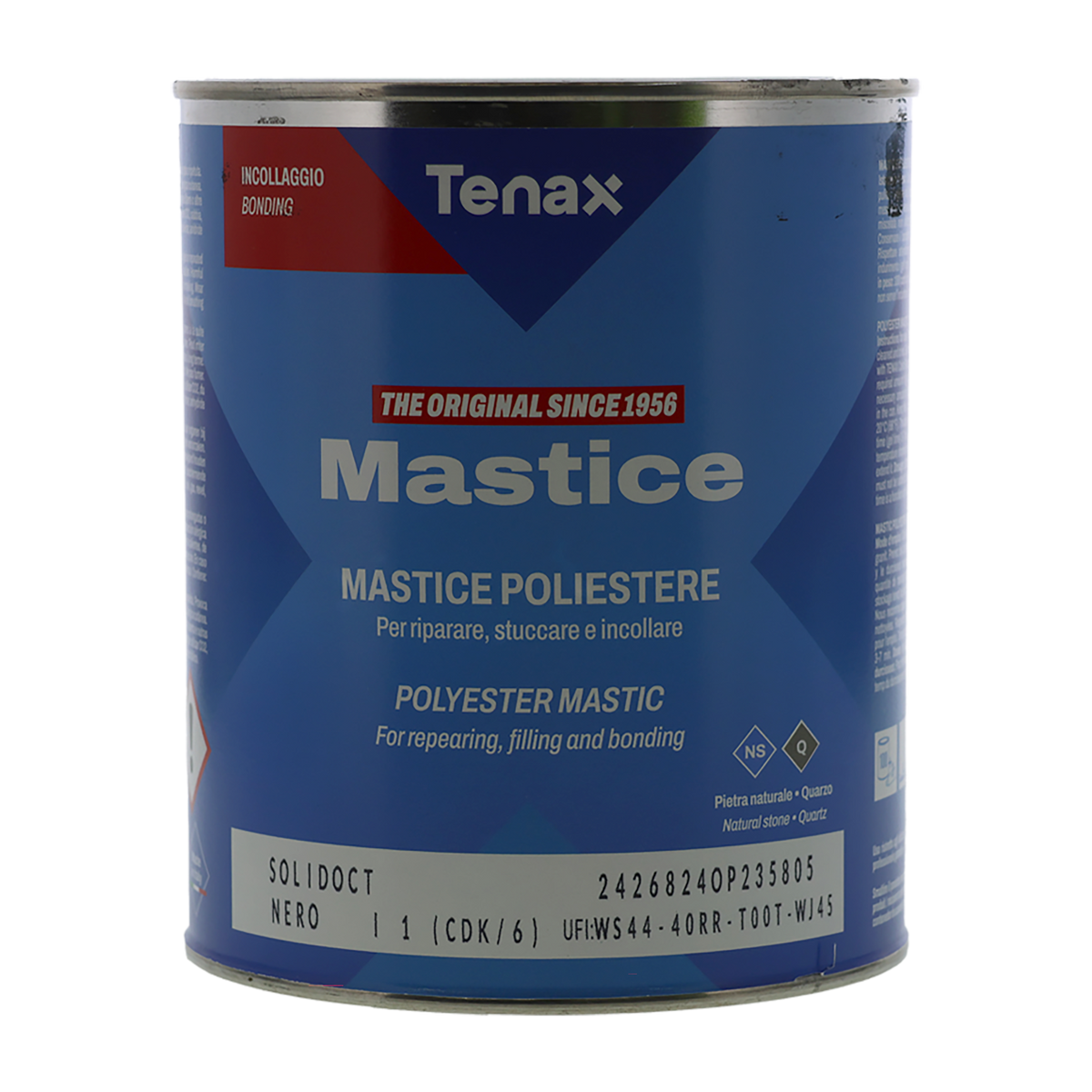 Solid Nero Black Adhesive with Hardener 1L