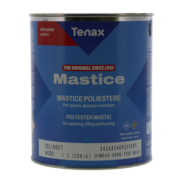 Solid Nero Black Adhesive with Hardener 1L