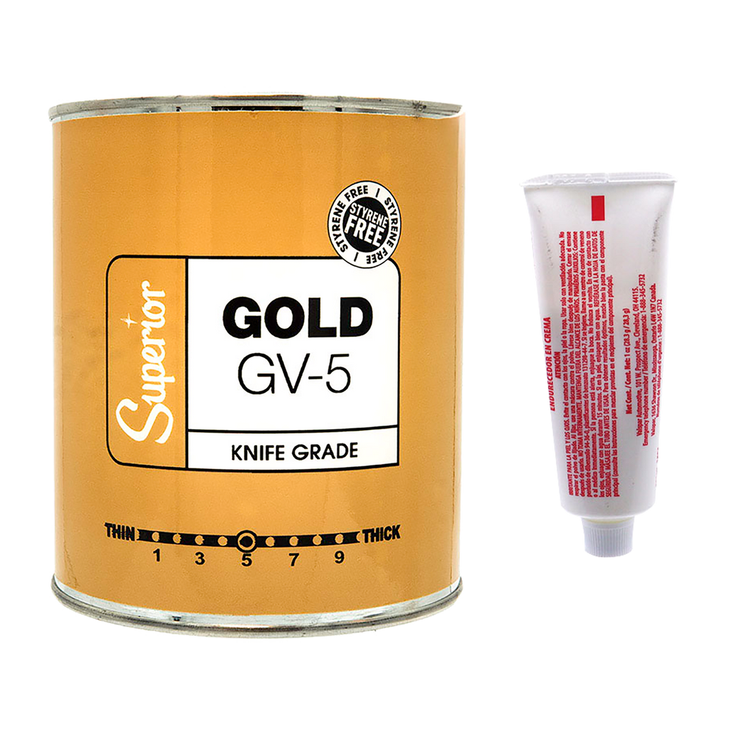 Gold GV5 White Adhesive with Hardener 1L