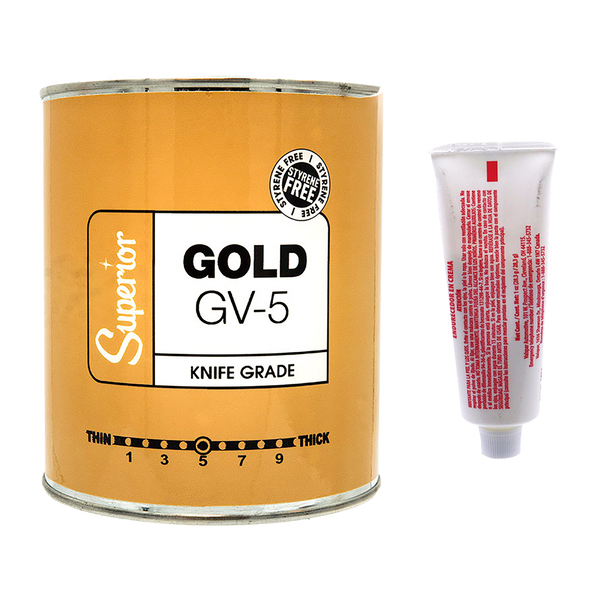 Gold GV5 White Adhesive with Hardener 1L