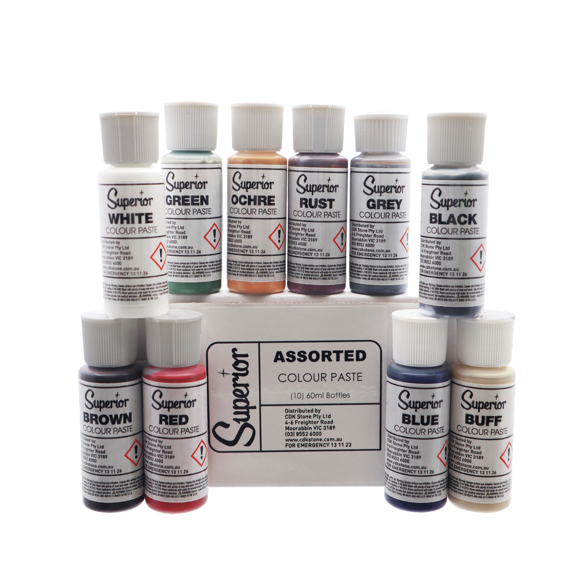 Colour Kit 60ml Tubes x 10