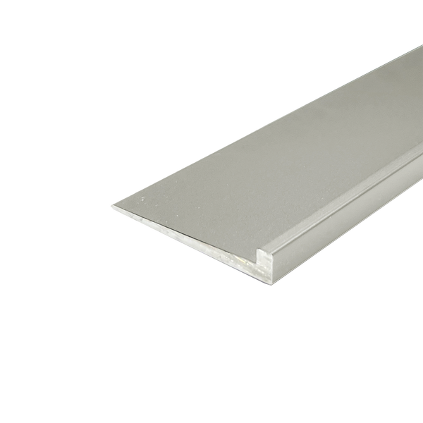 Vinyl Ramp Matt Silver 8 x 4.5 x 80 x 3300mm