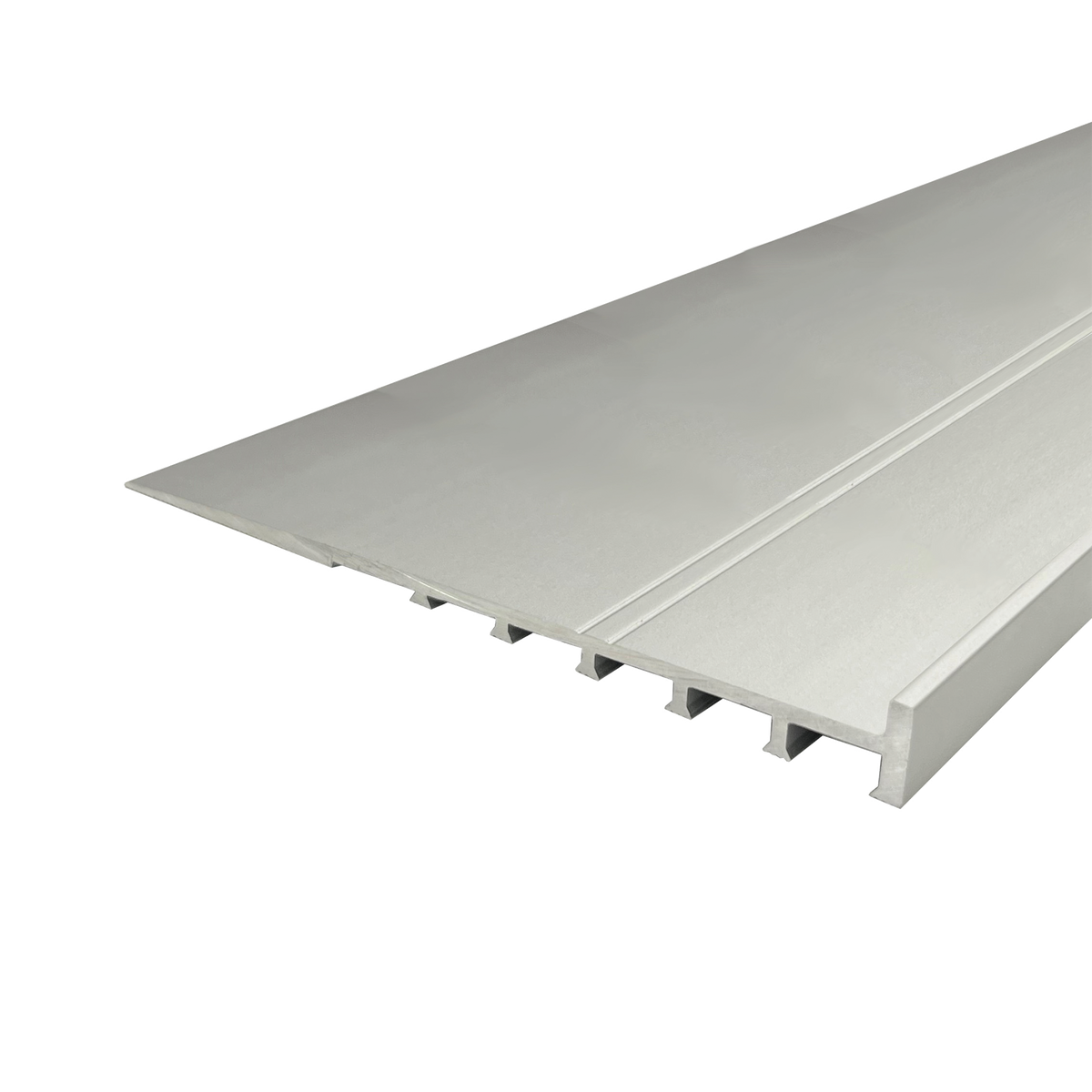 Vinyl Ramp Matt Silver 12 x 4.5 x 120 x 3300mm