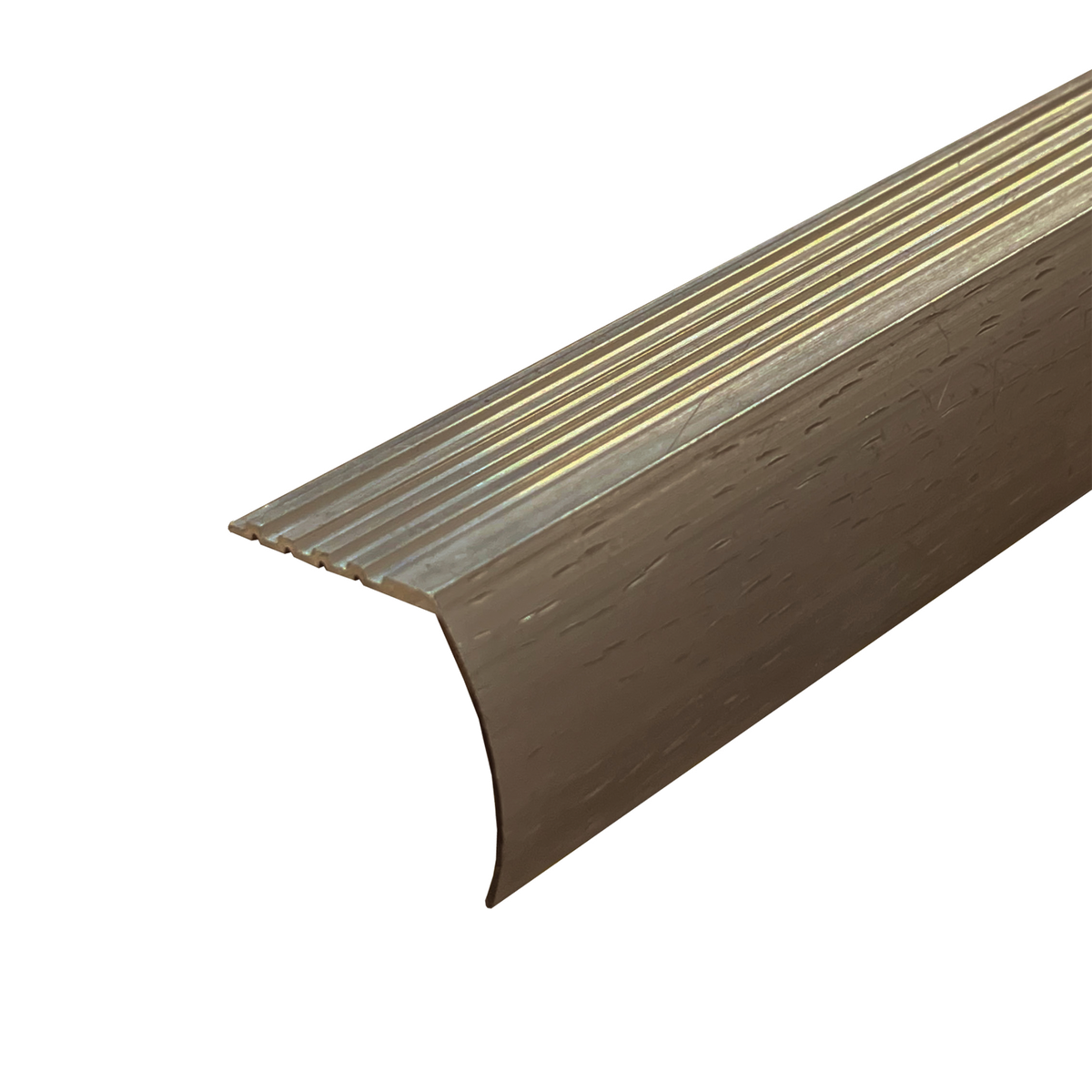 Stair Nosing Hammer Finish Matt Bronze 30.8 x 3300mm