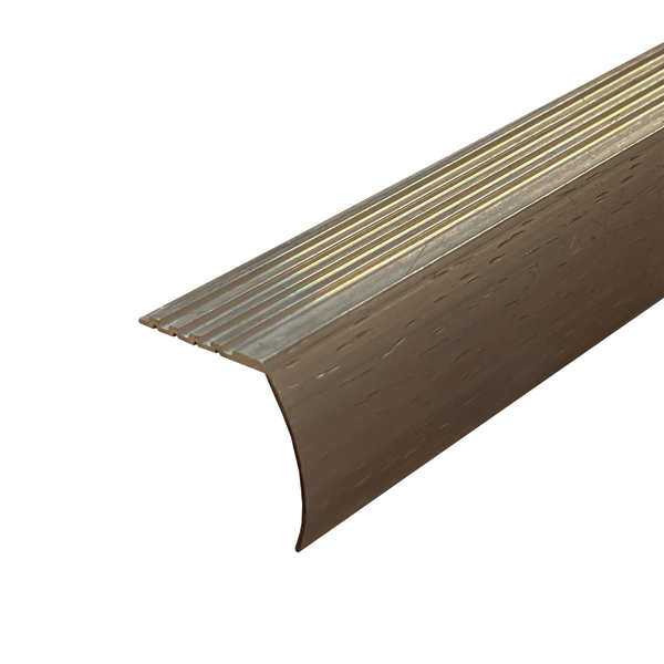 Stair Nosing Hammer Finish Matt Bronze 30.8 x 3300mm