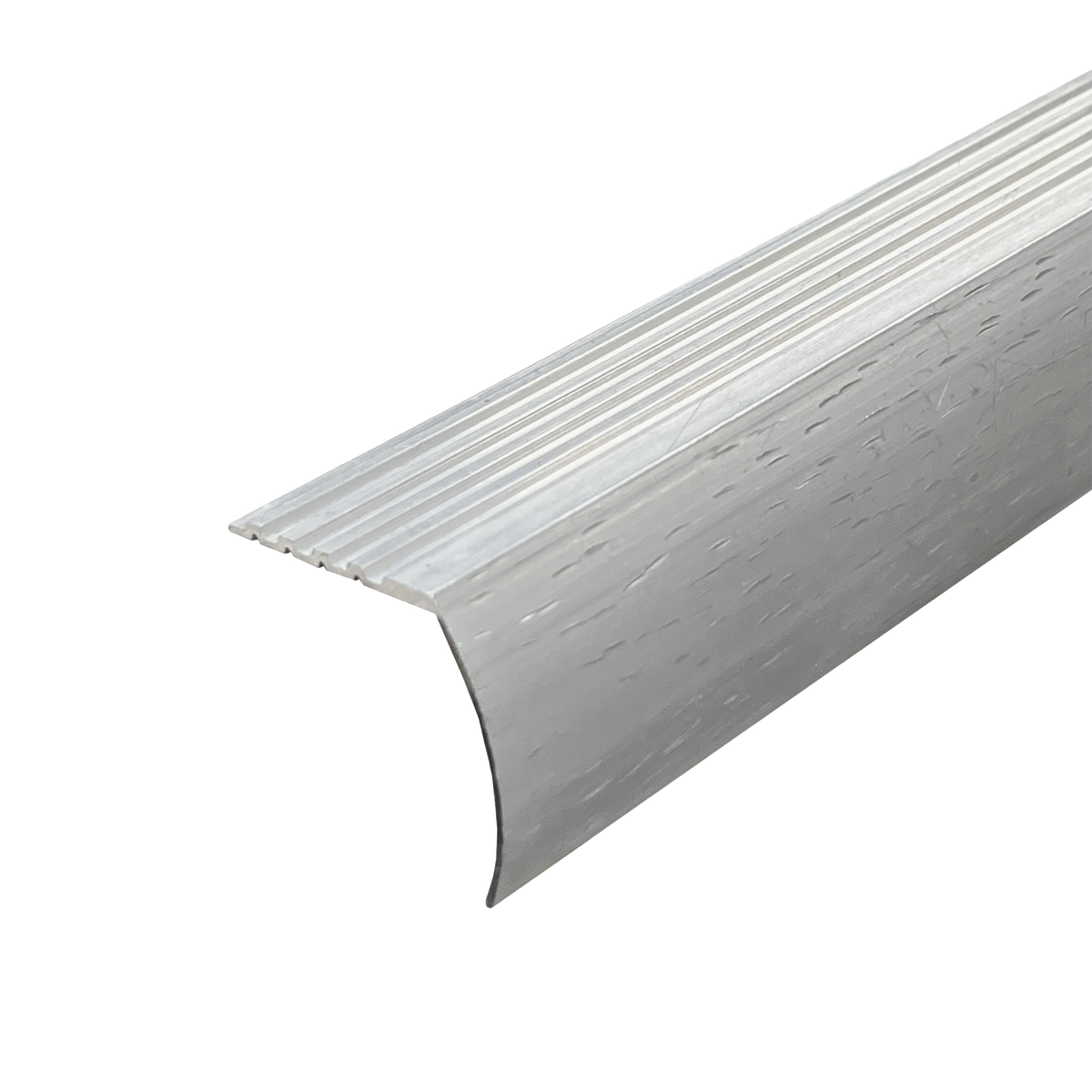 Stair Nosing Hammer Finish Matt silver 30.8 x 3300mm