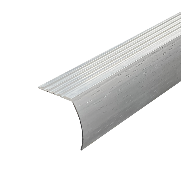 Stair Nosing Hammer Finish Matt silver 30.8 x 3300mm