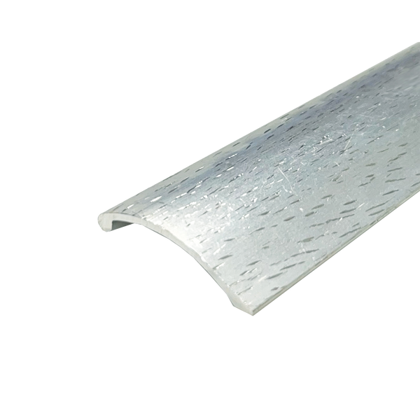 Hammer Finish Cover Bright Pewter 6.5 x 1000mm
