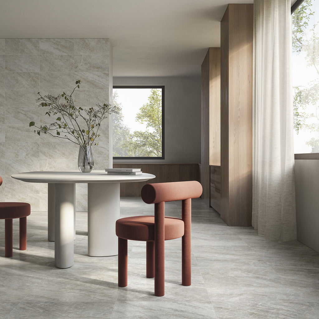 Taj Mahal Grey HiLite Matt Tile - lifestyle view