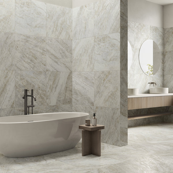 Taj Mahal Grey HiLite Matt Tile - lifestyle view
