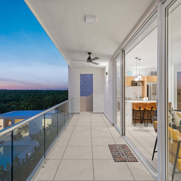 Stone Feather Extra Textured Tile - lifestyle view
