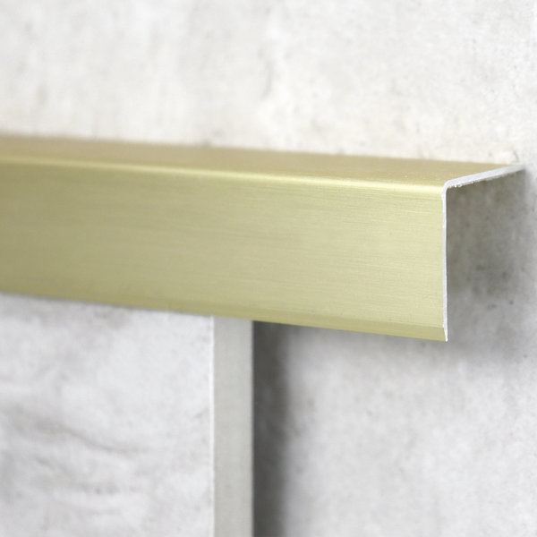 CoPro Corner Protection Trim Linished Matt Gold 10 x 10 x 3000mm