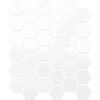 Mod Hexagon White Gloss Mosaic