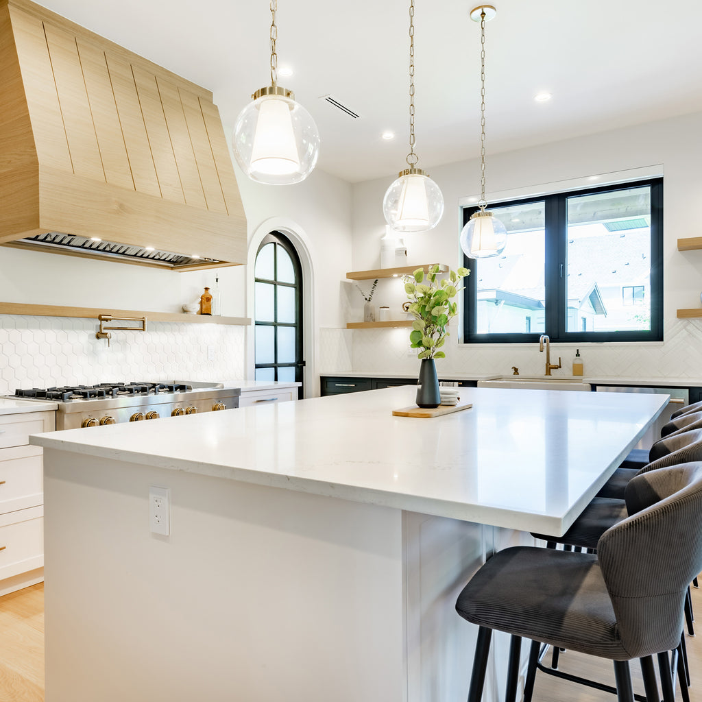Hexagon White Gloss Mosaic - lifestyle view