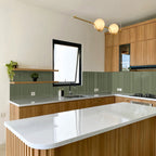 Fingers Green Embossed Gloss Mosaic - lifestyle view