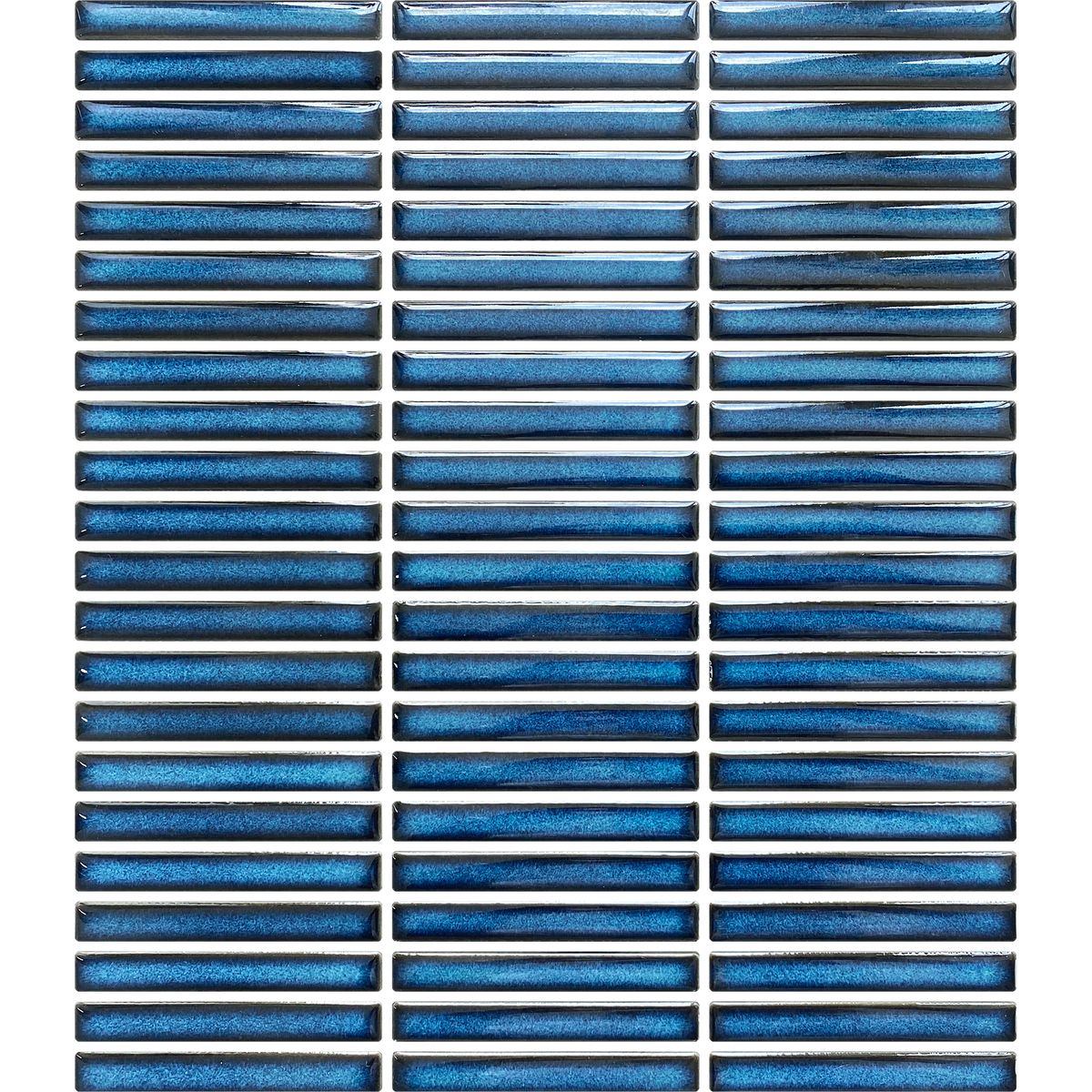 Fire Fingers Blue Embossed Gloss Mosaic