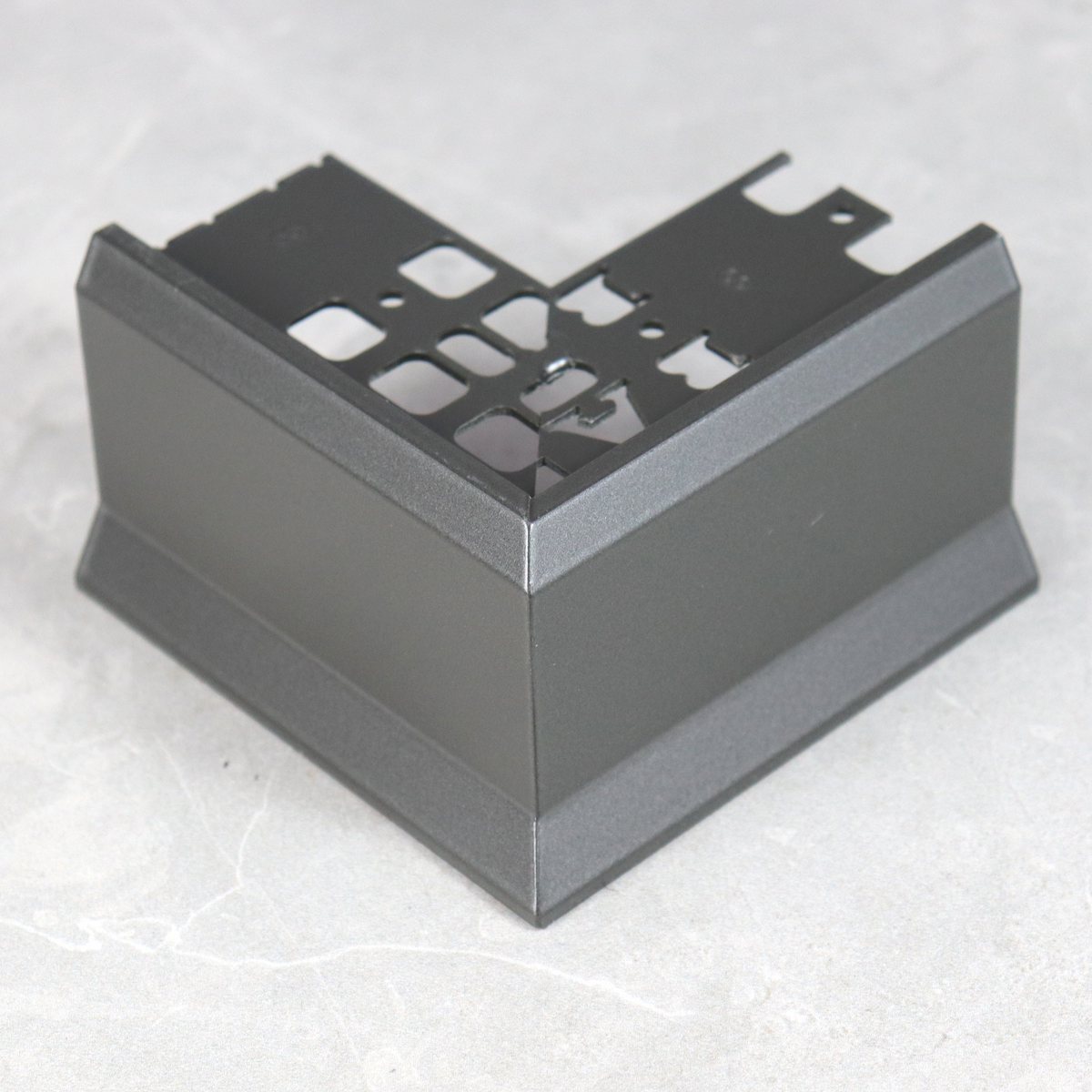 Balcony Trim Internal Corner Incl 2 Joiners Gunmetal 12mm