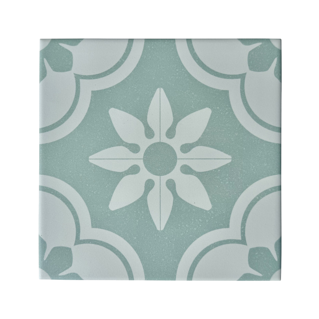 Barcelona Queenscliffe Mint Textured Tile