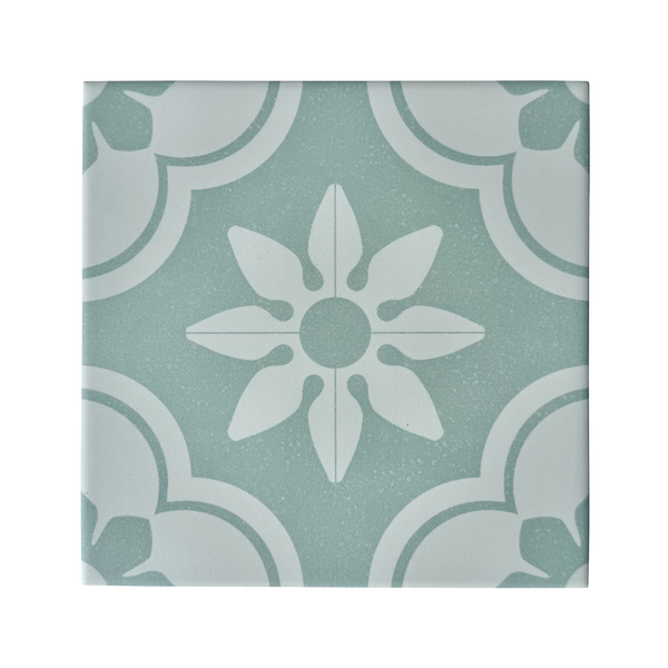 Barcelona Queenscliffe Mint Textured Tile