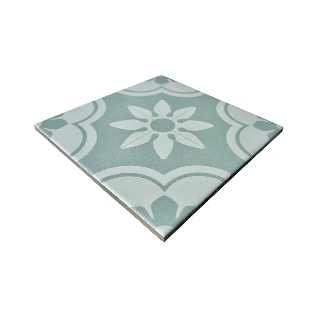 Queenscliffe Mint Textured Tile