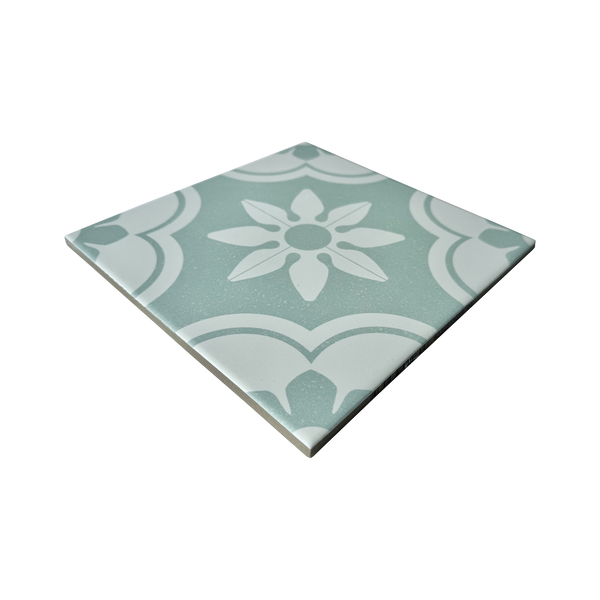 Queenscliffe Mint Textured Tile