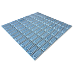 Trinket Drumlin Blue Embossed Gloss Mosaic