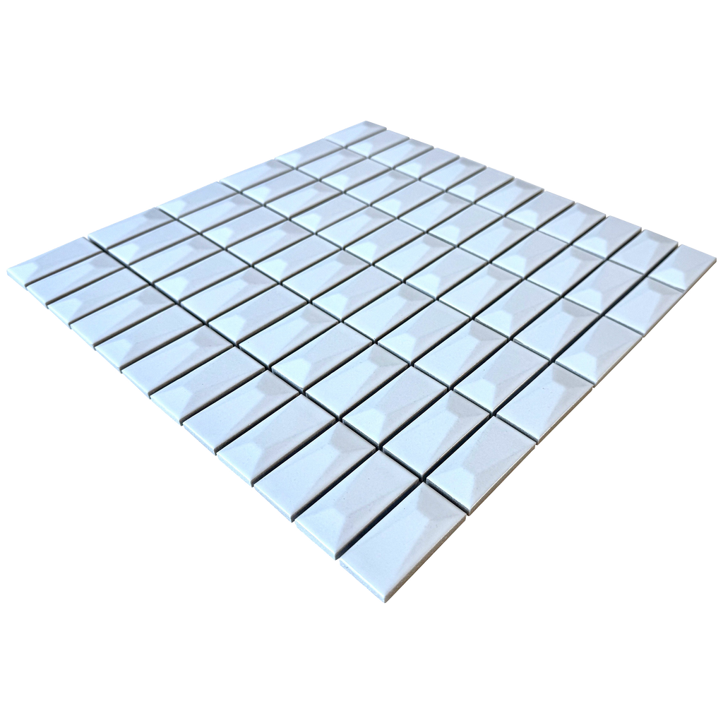 Trinket Rise White Embossed Matt Mosaic