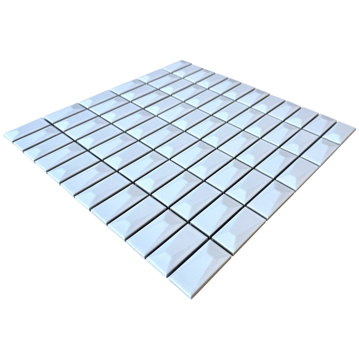 Trinket Rise White Embossed Matt Mosaic