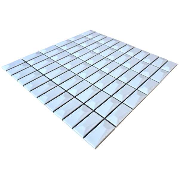 Trinket Rise White Embossed Matt Mosaic