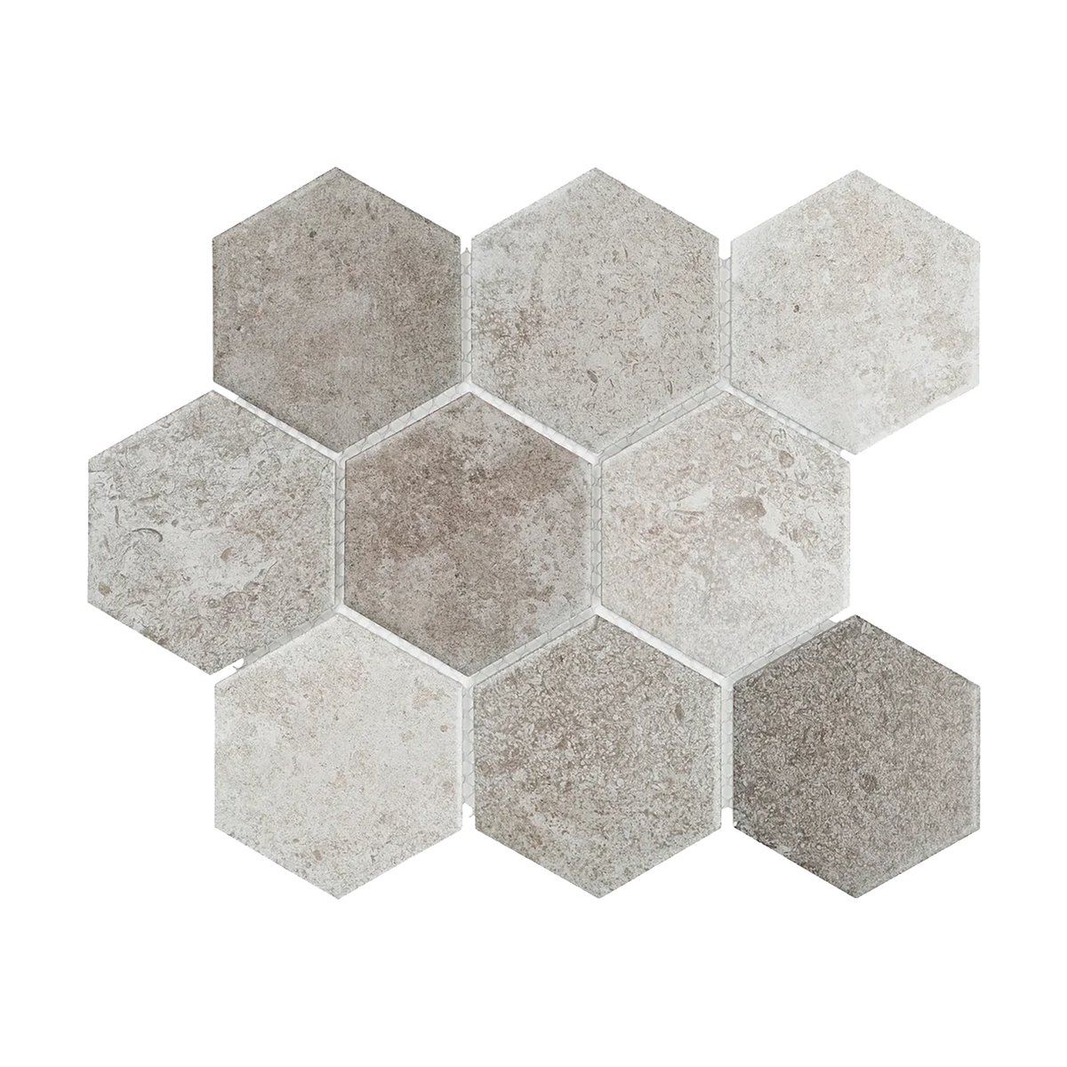 ComoStone Hexagon Stone Matt Mosaic
